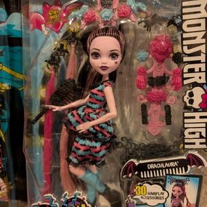 Monster High - Draculaura Doll - Party Hair - Brand New In Box - 2016.